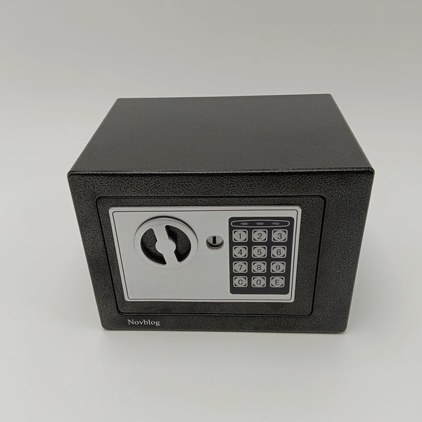 Novblog Safety deposit boxes Digital Electronic Security Safe Box with Keypad, Black Steel Cabinet Safe for Home Office
