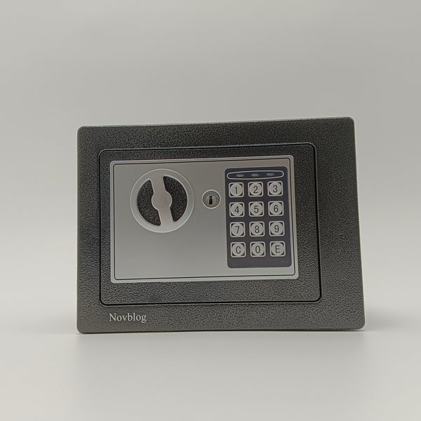Novblog Safety deposit boxes Digital Electronic Security Safe Box with Keypad, Black Steel Cabinet Safe for Home Office
