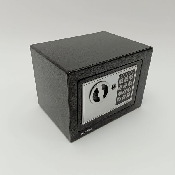 Novblog Safety deposit boxes Digital Electronic Security Safe Box with Keypad, Black Steel Cabinet Safe for Home Office