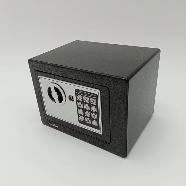 Novblog Safety deposit boxes Digital Electronic Security Safe Box with Keypad, Black Steel Cabinet Safe for Home Office