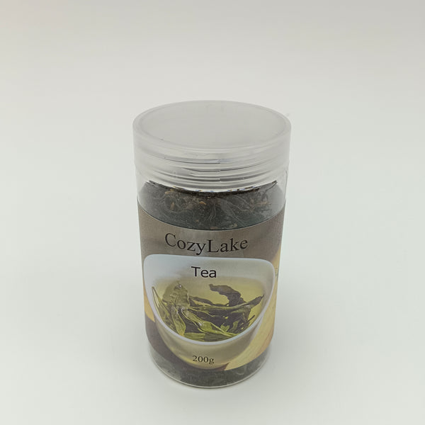 CozyLake Tea 200g Jar Loose Leaf Tea with Steeping Instructions