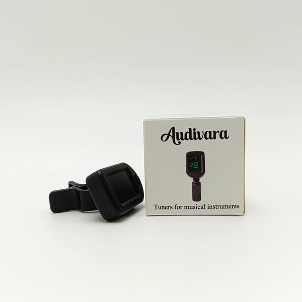 Audivara Tuners for musical instruments Portable Clip-On Tuner for Musical Instruments - Automatic Tuning, High Precision (0.5 Cents)