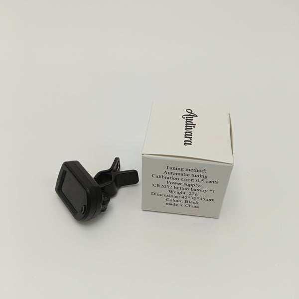 Audivara Tuners for musical instruments Portable Clip-On Tuner for Musical Instruments - Automatic Tuning, High Precision (0.5 Cents)