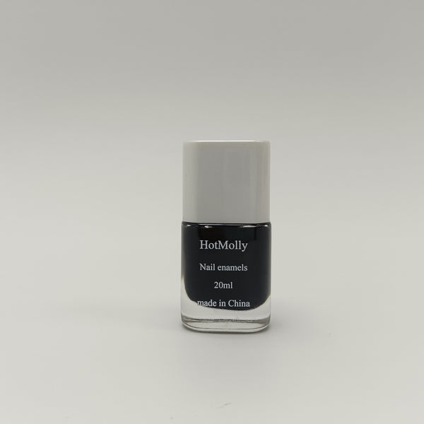 HotMolly Nail enamels Black Nail Enamel Polish, 20ml, Long-lasting, Quick Drying