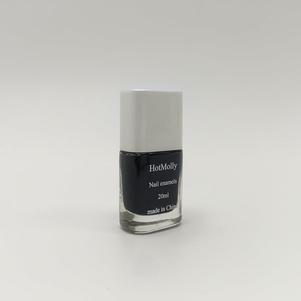 HotMolly Nail enamels Black Nail Enamel Polish, 20ml, Long-lasting, Quick Drying
