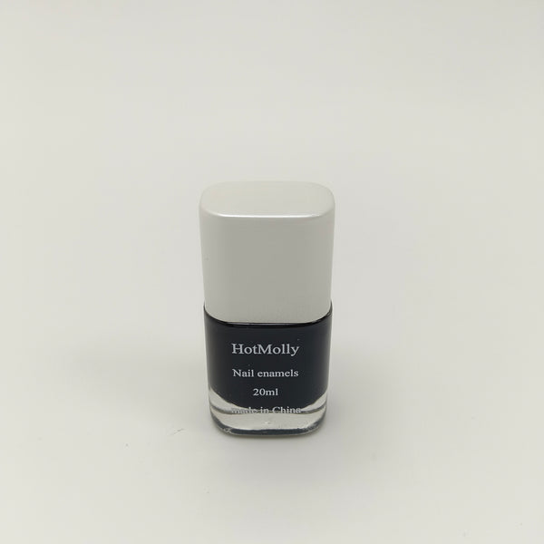 HotMolly Nail enamels Black Nail Enamel Polish, 20ml, Long-lasting, Quick Drying