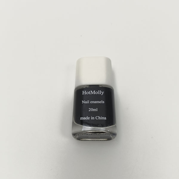 HotMolly Nail enamels Black Nail Enamel Polish, 20ml, Long-lasting, Quick Drying