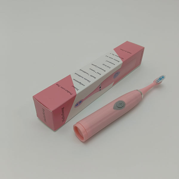 HelloSong Tooth brushes Pink Rechargeable Electric Toothbrush with Replacement Brush Heads