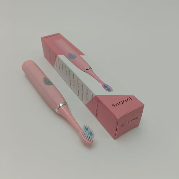 HelloSong Tooth brushes Pink Rechargeable Electric Toothbrush with Replacement Brush Heads