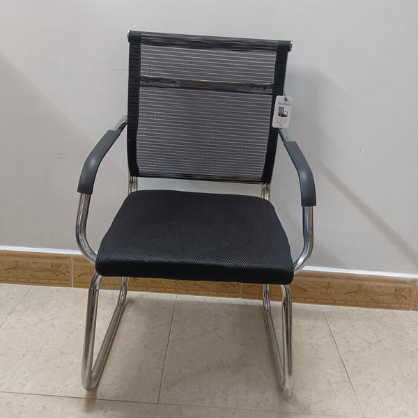 SweetFairy Chairs Breathable Office Chair with Armrests, Black Mesh Back