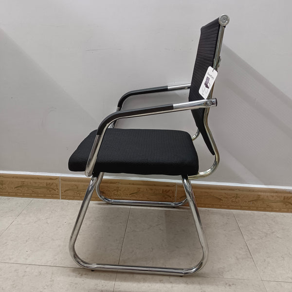 SweetFairy Chairs Breathable Office Chair with Armrests, Black Mesh Back