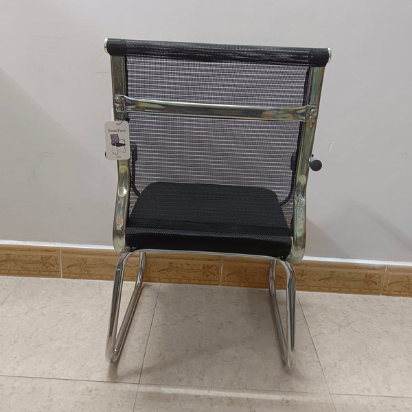 SweetFairy Chairs Breathable Office Chair with Armrests, Black Mesh Back