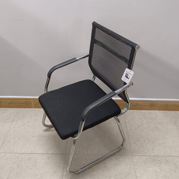 SweetFairy Chairs Breathable Office Chair with Armrests, Black Mesh Back