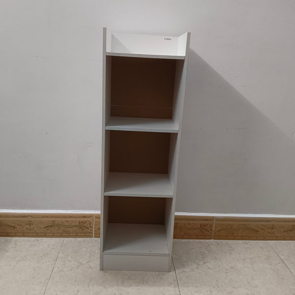 Foibles Showshelves White 4-Tier Open Vertical Showshelves with Top Compartment