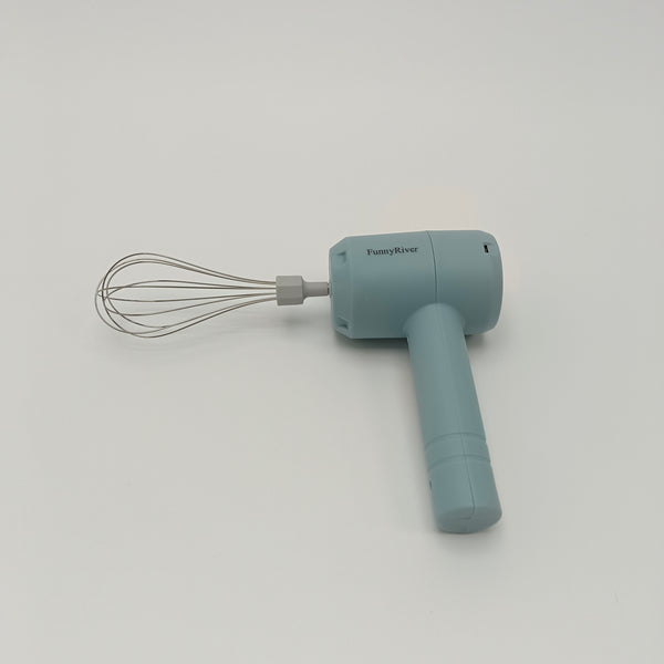 FunnyRiver Electric egg beaters Handheld Electric Hand Mixer with Whisk Attachment, Blue