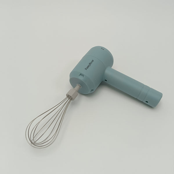 FunnyRiver Electric egg beaters Handheld Electric Hand Mixer with Whisk Attachment, Blue