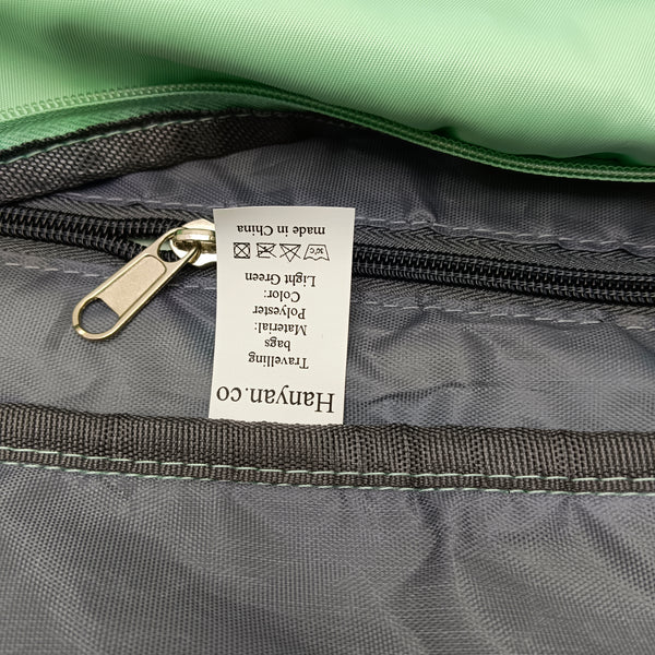 Hanyan.co Travelling bags Light Green Polyester Traveling Bag with Multiple Pockets