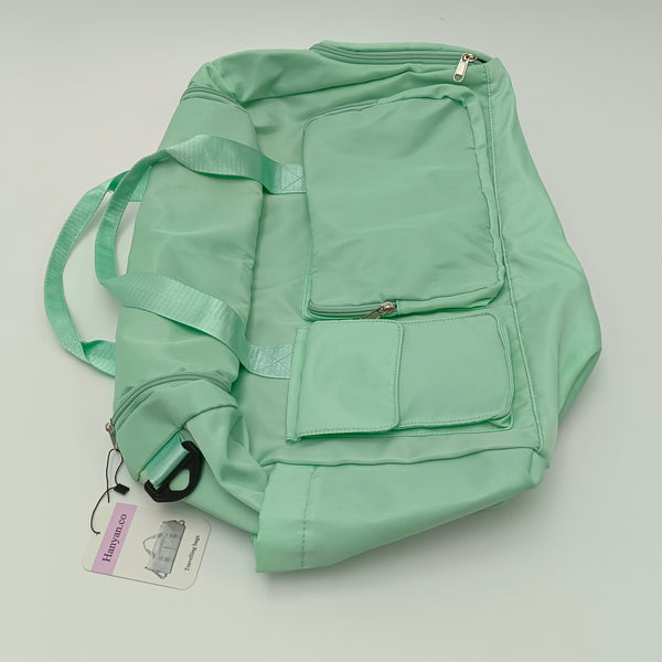 Hanyan.co Travelling bags Light Green Polyester Traveling Bag with Multiple Pockets