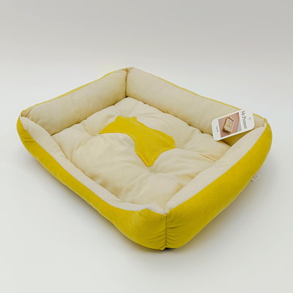 Mr.Pioneer Dog beds Soft and Comfortable Dog Bed , Yellow and Beige, 30x40cm