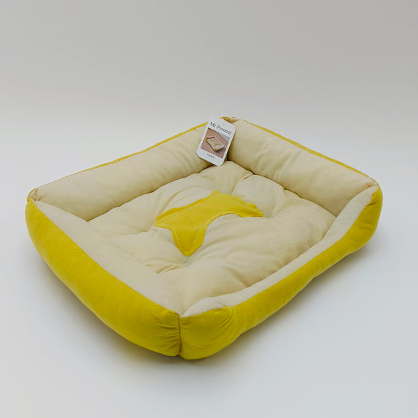 Mr.Pioneer Dog beds Soft and Comfortable Dog Bed , Yellow and Beige, 30x40cm