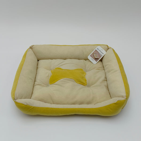 Mr.Pioneer Dog beds Soft and Comfortable Dog Bed , Yellow and Beige, 30x40cm