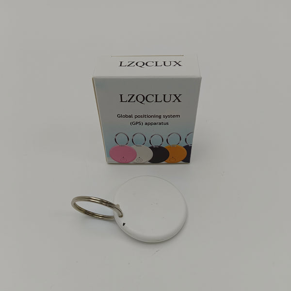 LZQCLUX Global positioning system (GPS) apparatus White Global Positioning System Apparatus with Keychain, 32x32x14mm