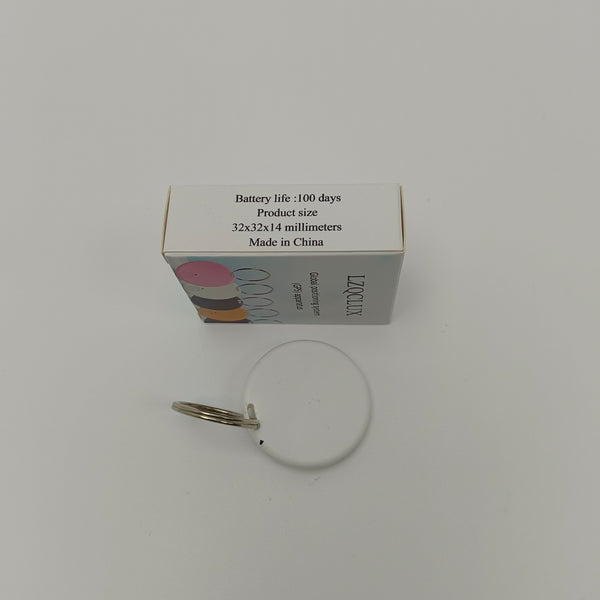 LZQCLUX Global positioning system (GPS) apparatus White Global Positioning System Apparatus with Keychain, 32x32x14mm