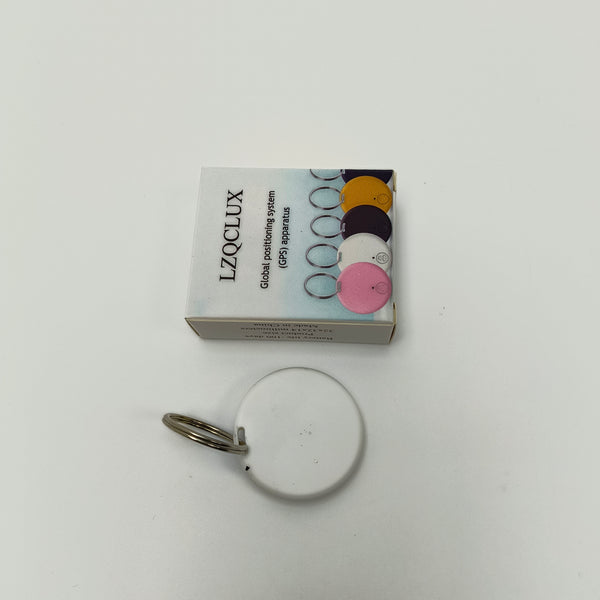 LZQCLUX Global positioning system (GPS) apparatus White Global Positioning System Apparatus with Keychain, 32x32x14mm