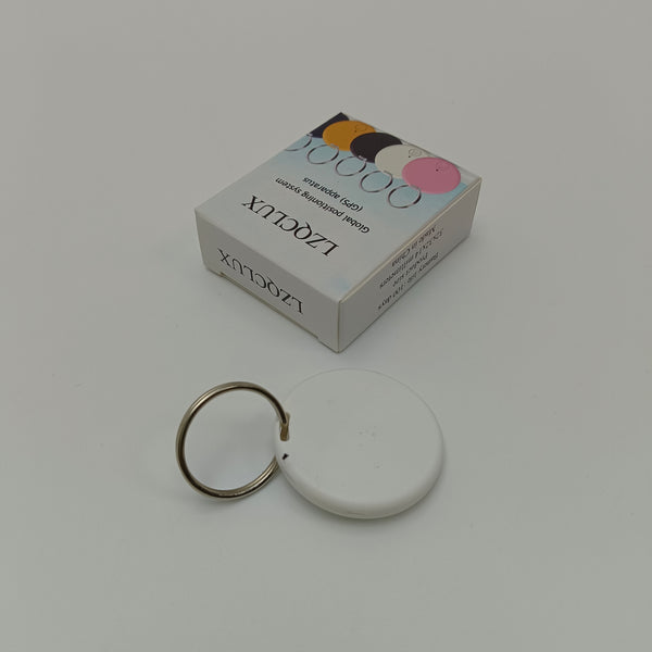 LZQCLUX Global positioning system (GPS) apparatus White Global Positioning System Apparatus with Keychain, 32x32x14mm