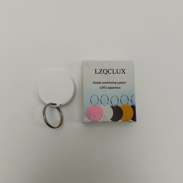LZQCLUX Global positioning system (GPS) apparatus White Global Positioning System Apparatus with Keychain, 32x32x14mm