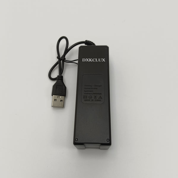 DXKCLUX Battery chargers USB Battery Charger for Rechargeable Batteries, Single Slot Charging Station with USB Cable