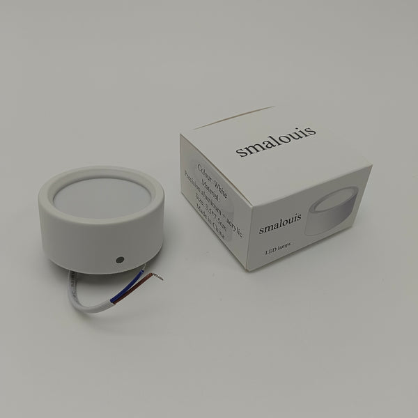 smalouis LED lamps White LED Lamp, Precision Aluminum and Acrylic, 3.5x7.5cm, Night Light