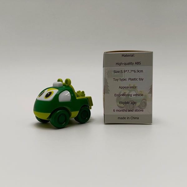 ZJYFPP Toy vehicles Green Engineering Vehicle Toy Trailer, High-Quality ABS Plastic, 5.9x7.7x6.9cm