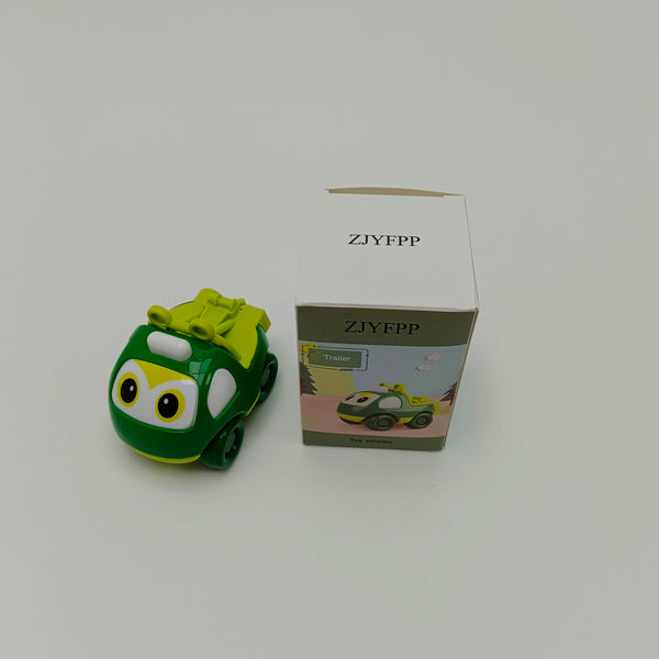 ZJYFPP Toy vehicles Green Engineering Vehicle Toy Trailer, High-Quality ABS Plastic, 5.9x7.7x6.9cm