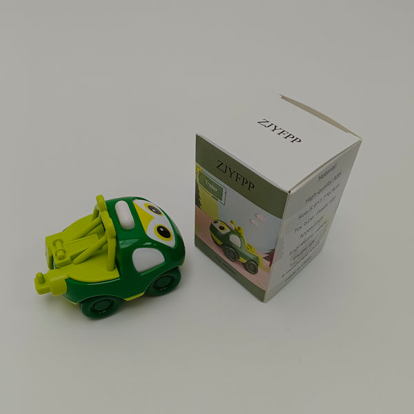 ZJYFPP Toy vehicles Green Engineering Vehicle Toy Trailer, High-Quality ABS Plastic, 5.9x7.7x6.9cm