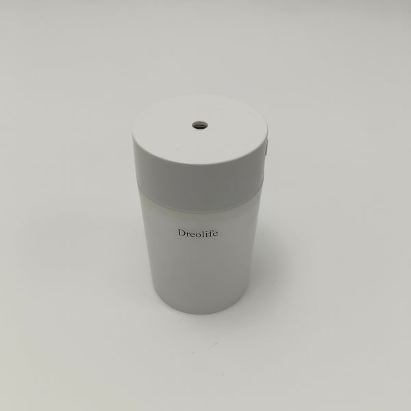 Dreolife Humidifiers Portable Humidifier, White, Compact Cylindrical Design