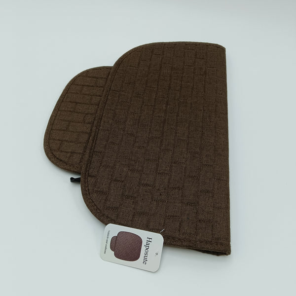 Haposute Vehicle seat cushions Breathable Vehicle Seat Cushion with Straps, Brown and Beige