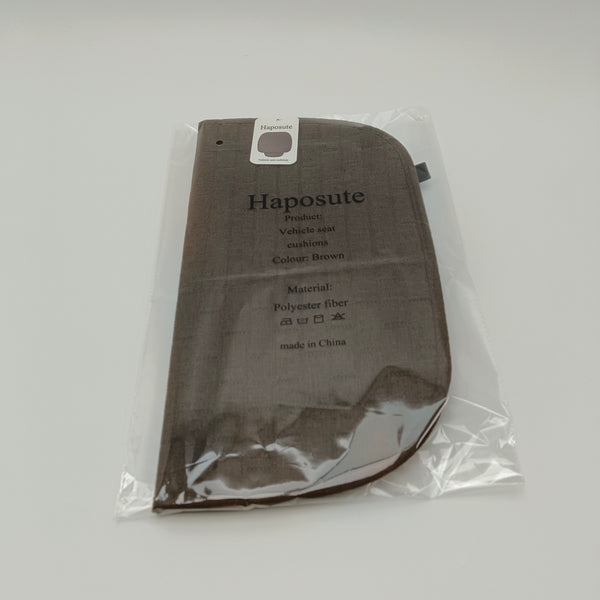 Haposute Vehicle seat cushions Breathable Vehicle Seat Cushion with Straps, Brown and Beige