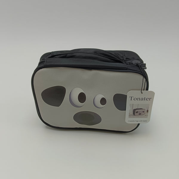 Tonater Cosmetic bags sold empty Black Empty Travel Cosmetic Bag, PU Material, 23x17x10cm