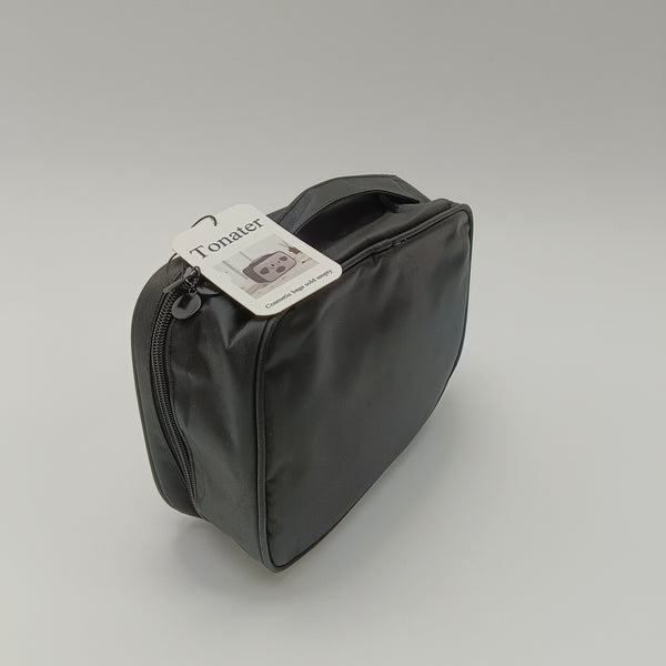 Tonater Cosmetic bags sold empty Black Empty Travel Cosmetic Bag, PU Material, 23x17x10cm