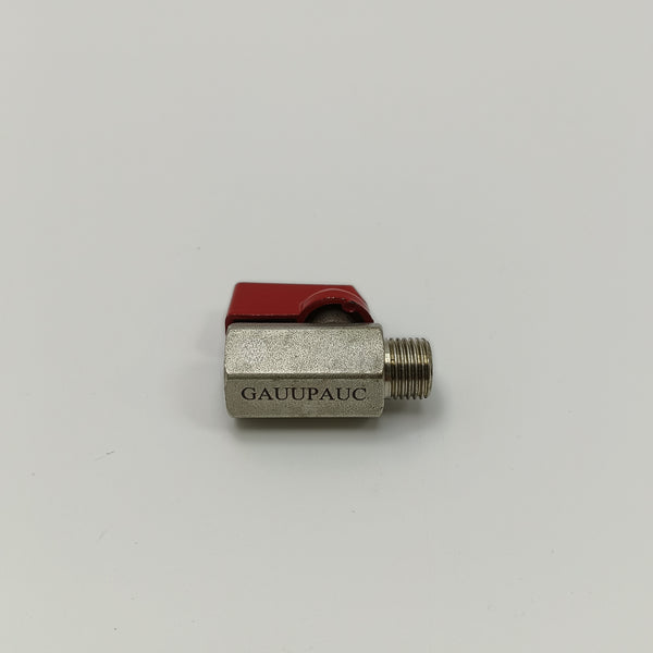 GAUUPAUC Valves being parts of machines Copper Threaded Straight-Through Valve - Industrial Machine Parts for Fluid Control