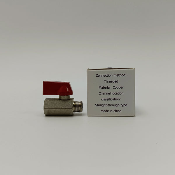 GAUUPAUC Valves being parts of machines Copper Threaded Straight-Through Valve - Industrial Machine Parts for Fluid Control