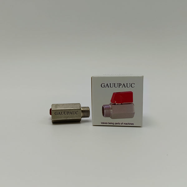 GAUUPAUC Valves being parts of machines Copper Threaded Straight-Through Valve - Industrial Machine Parts for Fluid Control