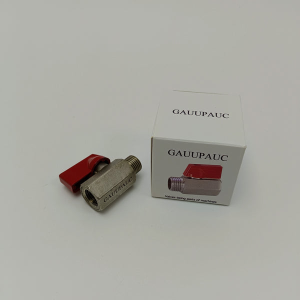 GAUUPAUC Valves being parts of machines Copper Threaded Straight-Through Valve - Industrial Machine Parts for Fluid Control