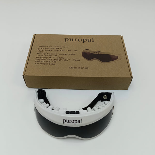 puropal Massage apparatus for eyes 9 Modes Electric Eye Massager, Relieve Eye Fatigue, for Home/Office Use