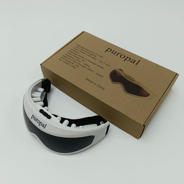puropal Massage apparatus for eyes 9 Modes Electric Eye Massager, Relieve Eye Fatigue, for Home/Office Use