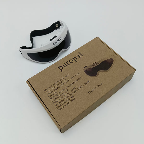 puropal Massage apparatus for eyes 9 Modes Electric Eye Massager, Relieve Eye Fatigue, for Home/Office Use