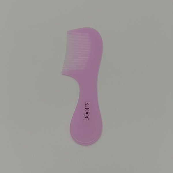 KJIOQG Combs Pink, Plastic Hair Comb, Wide Tooth Detangling with Handle for All Hair Types