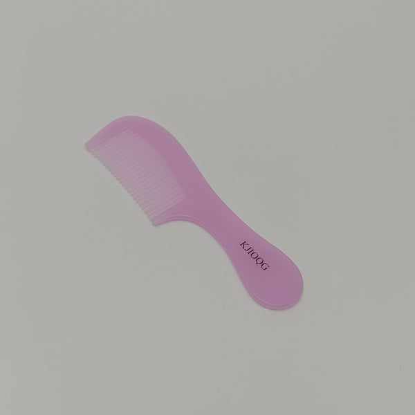 KJIOQG Combs Pink, Plastic Hair Comb, Wide Tooth Detangling with Handle for All Hair Types