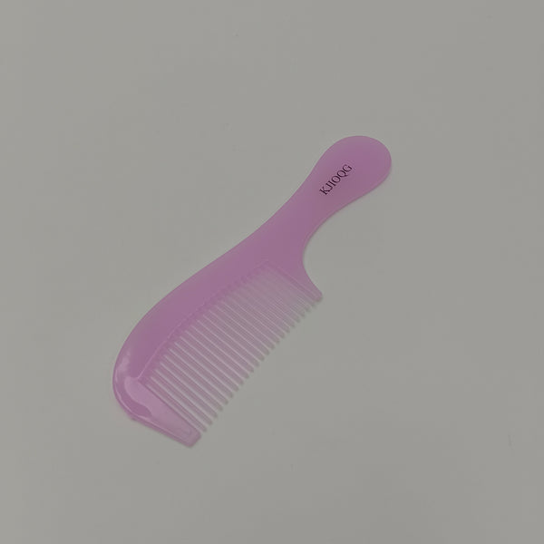 KJIOQG Combs Pink, Plastic Hair Comb, Wide Tooth Detangling with Handle for All Hair Types